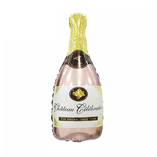 Бутылка шампанского розовое золото 80*45 см 