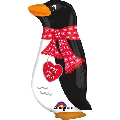 Ходячий шар Пингвин в шарфу  28*56см