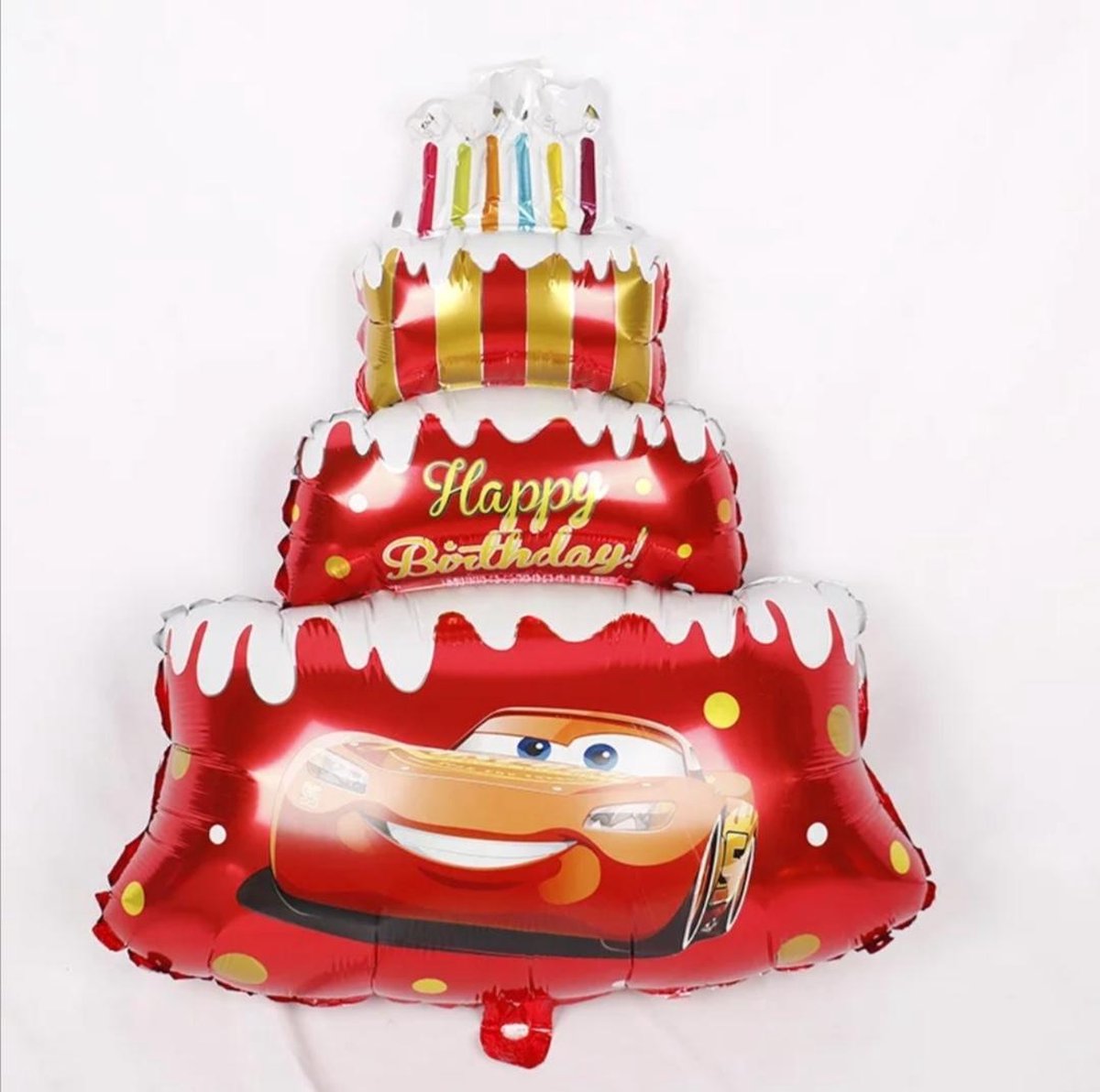 Торт Красный Happy Birthday Молния Маквин 85*60 см