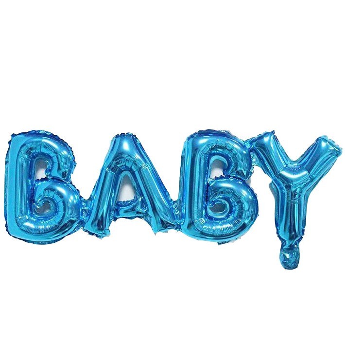 Надпись"Baby" синяя 80*30 см.