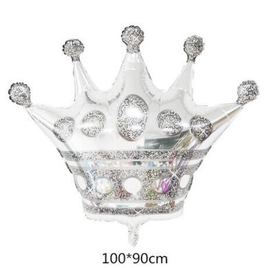 Большая фигура корона серебро 100 см