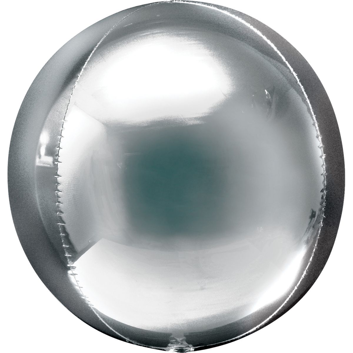 3d сфера 16" металлик silver