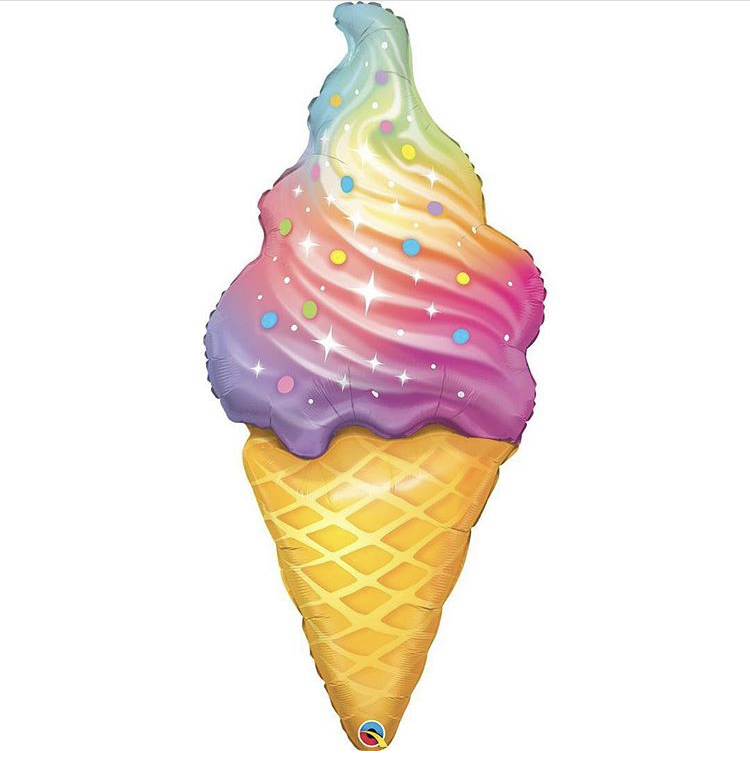 45"  мороженое радужное