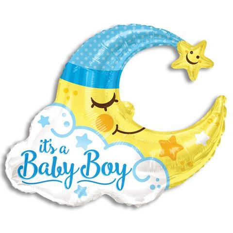 36" Baby Boy Sleeping Moon Спящая луна мальчик