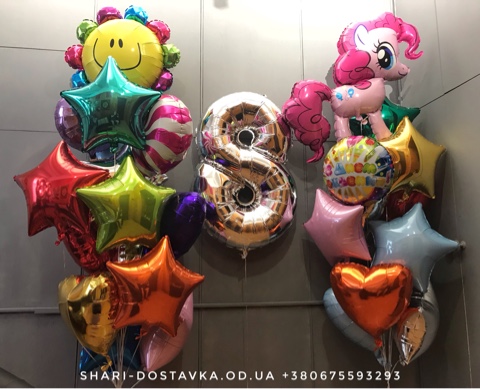 Оформление шарами детского дня рождения №225