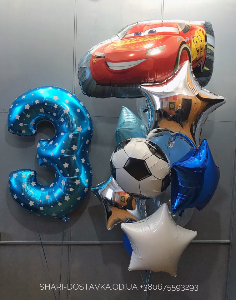 Оформление шарами детского дня рождения №214