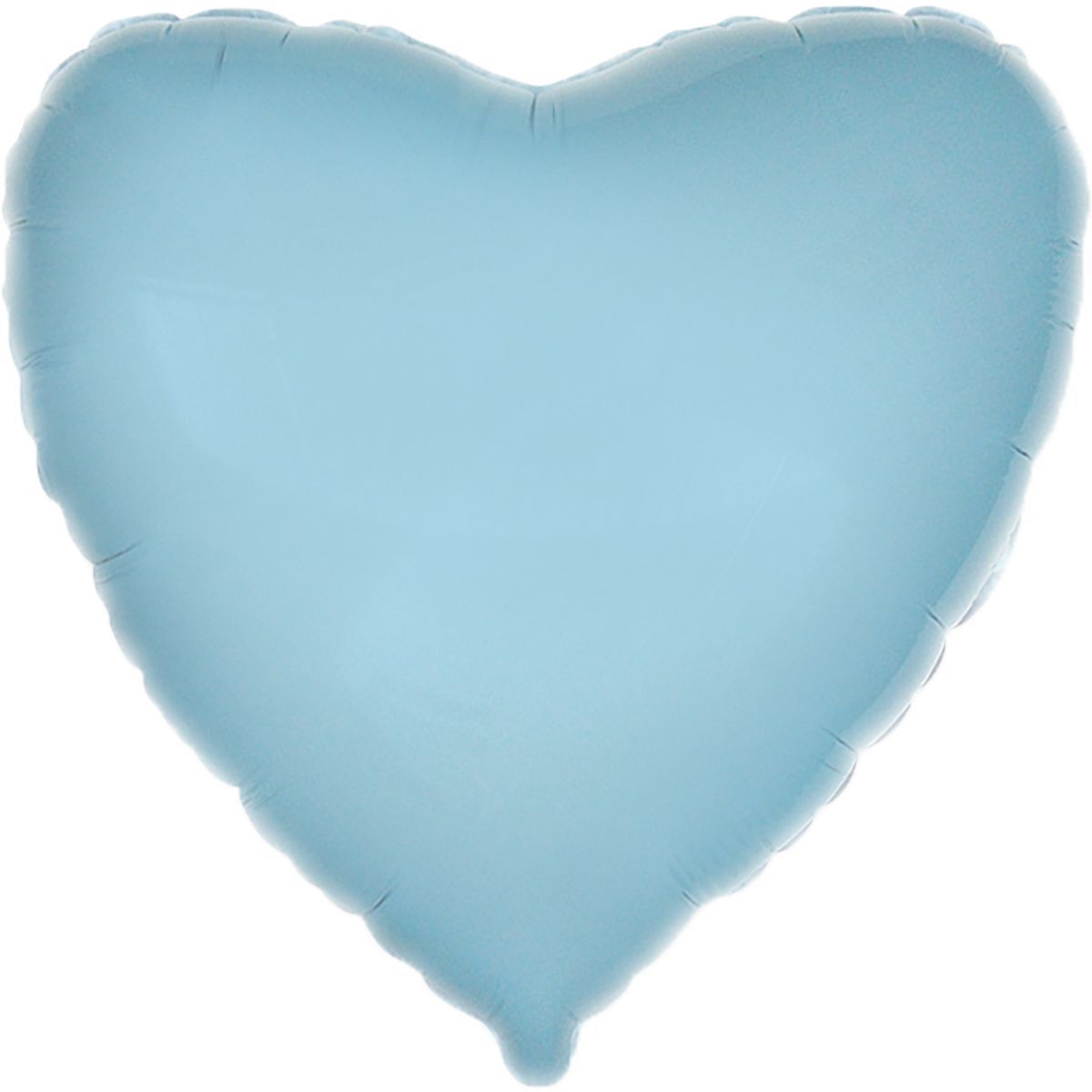 сердце голубое пастель 46см