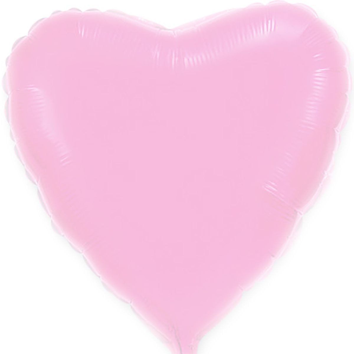 сердце розовое пастель 46см